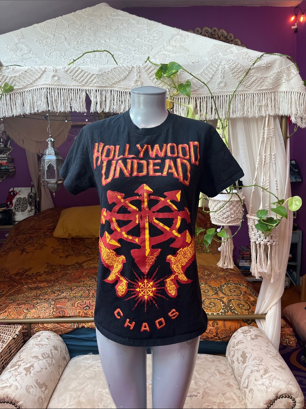 Hollywood Undead Emo band graphic tee front back print